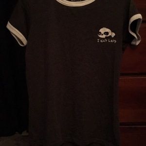 Panda shirt with saying